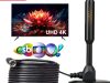 Antena Digital 5 metros interna Sinal TV HDTV Base Imã Externo a prova d'agua