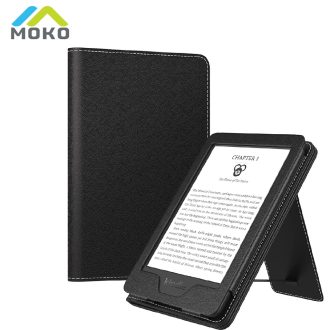 Capa Protetora De Couro PU MoKo Compatível Com O Novo Kindle 11a Geração 2024/2022/10a 2019 8a 2016 Design Portátil