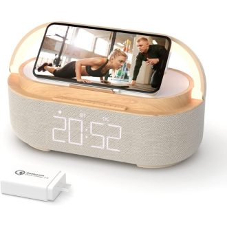 Carregador Indução 15W C/ Led E Caixa De Som Imenso Ims228