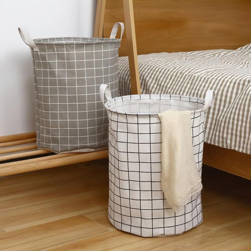 Cesto Organizador Multiuso Dobrável–Impermeável, Compacto e Resistente – Ideal para Roupa Suja, Brinquedos e Mais | 40L