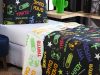 Colcha Cobre Leito Solteiro 2 Peças Dupla Face Porta Travesseiro Estampado Infantil Menino Menina