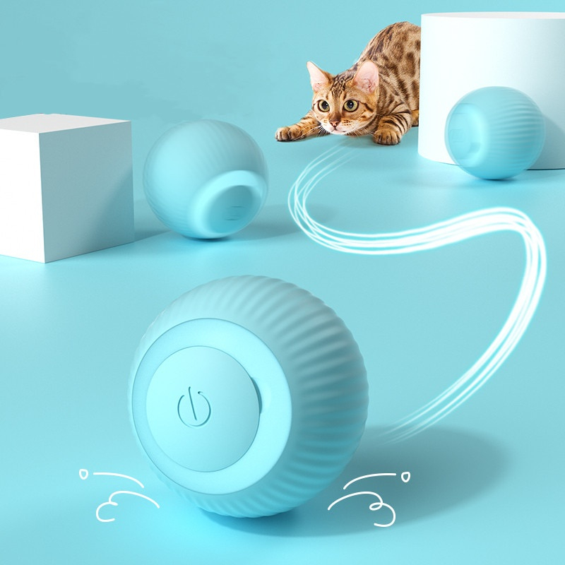 Gato Bola Brinquedo Elétrico Automático Rotação USB Recarga Brinquedos Interativos Interessante Gatinho Cão Acessórios