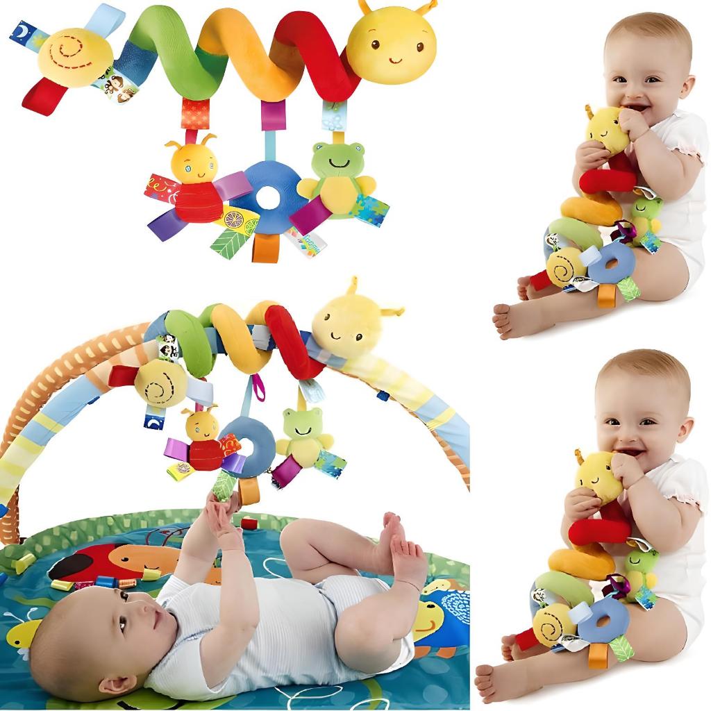 MEDOOSI-2pcs Mobile Centopeia Espiral Ideal Carrinho Bebê Brinquedo Conforto Berço Com Barulho de Chocalho pode lavado