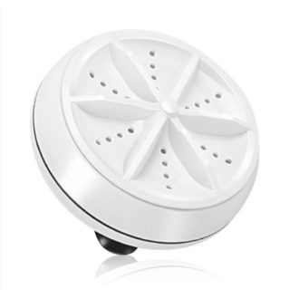 Mini Máquina De Lavar Portátil Ultrassônica Lavanderia Branco USB WJ 478