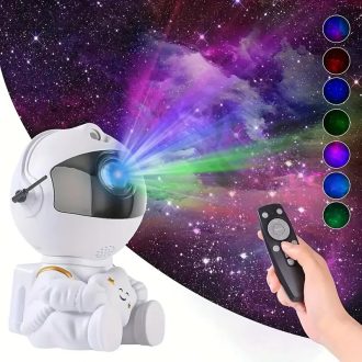 Mini Projetor De Luz Noturna Estrela De Astronauta Decoração Para Galáxia Luz De Luminaria Girado Céu Estrelada