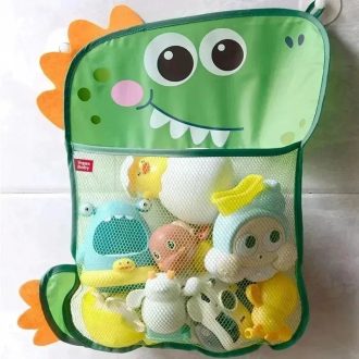 Saco De Armazenamento De Brinquedos Das Crianças Dos Desenhos Animados Pequeno Dinossauro Banho Do Bebê E Água Pla ying