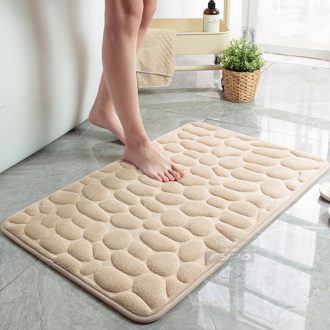 Tapete de banheiro decoração em relevo de paralelepípedos emchão lavatório banheira