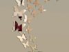 12Pcs/lot 3D Butterfly Mirror Wall Sticker Decalque Decoração De Parede Arte De Casamento Removível Quarto Infantil