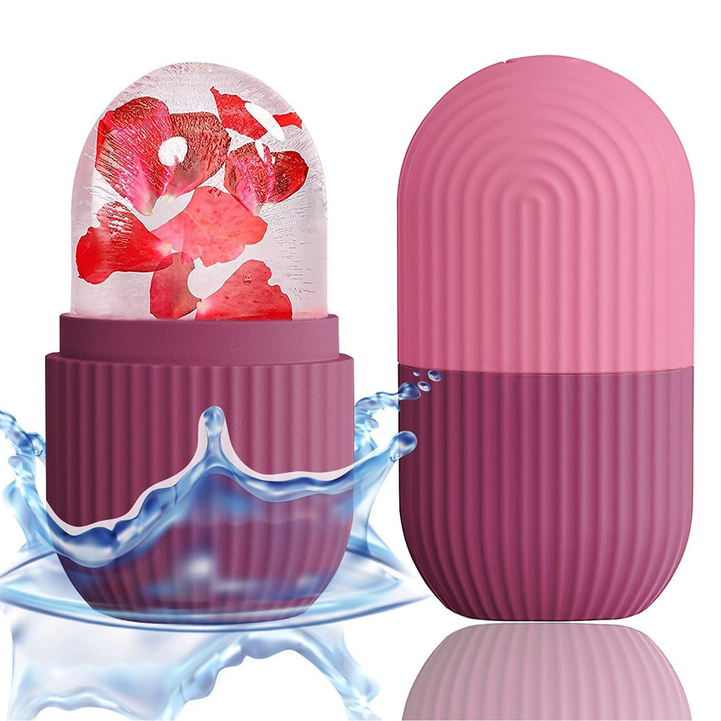 1Pc Rolo De Gelo De Silicone Para Rosto-Massagem De Pele-Facial De Beleza Olhos , Pescoço