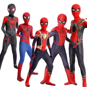 2-12 Anos De Idade Homem Aranha Fato De Uma Peça De Roupa Justo