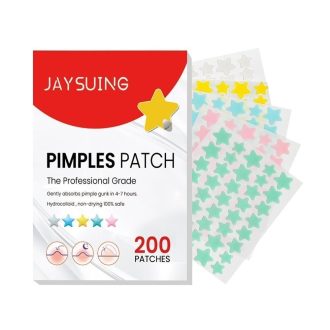 200 Pçs Estrela Espinha Remendo Acne Colorido Invisível Remoção Cuidados Com A Pele Adesivos Rosto Ponto Beleza Ferramen