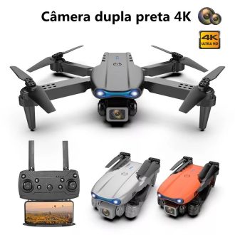 2022 Drone E99 Pro Câmera Profissional De Alta Definição 4K Com Duplo