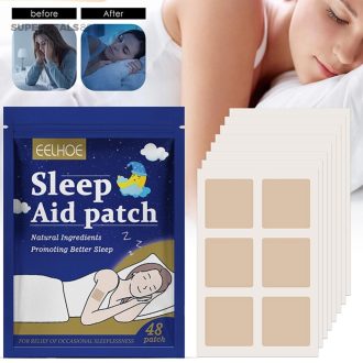 48 Peças Adesivo De Alívio De Insônia Para Aliviar Ansiedade , Descompressão Corporal , Cuidados Com , Ajuda A Dormir