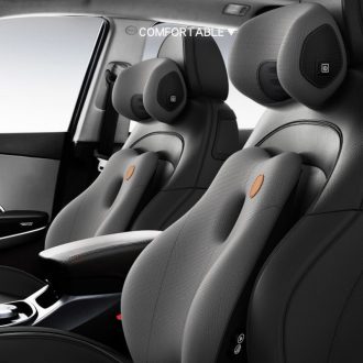 9D Surround Massagem Carro Lombar Encosto de Cabeça Lumbar Almofada Carro Encosto de Cabeça Massagem Elétrica Travesseir