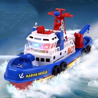 Barco Elétrico Crianças Brinquedos De Resgate Marinha Navegação Warship Brinquedo Presente De Aniversário