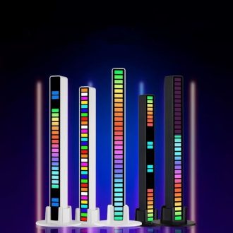 Barra de Led Rítmica RGB Sensor de Som Gamer Decorativo Adequado para lazer, esportes, jogos, música, carro C9