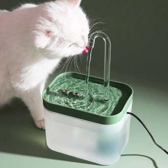 Bebedouro Fonte de Água Elevado Automático Com Filtro 3 Estágios Para Pet Cachorro Gato 1.5 Litros
