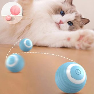 Bola de Brinquedo de Gravidade de Gato Bola de Enrolar Inteligente Bola de Enrolar Elétrica de Gato