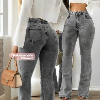 Calça Jeans Feminina Flare, Boca De Sino Bailarina Levanta Bumbum