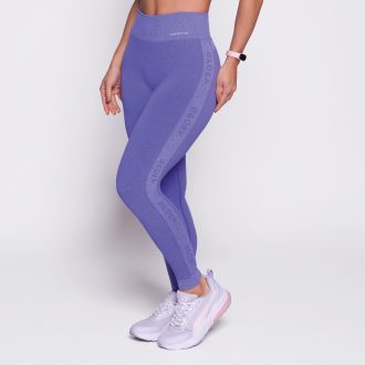 Calça Legging Básica Fitness Sem Costura Canelada Poliamida Academia Fitness Sport Caminhada Push Up Selene