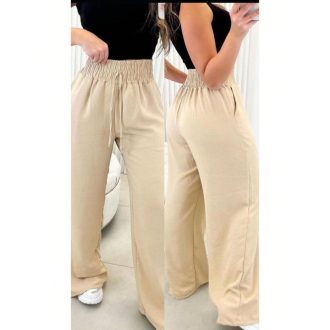 Calça Pantalona Feminina Com Bolso Cos Alto