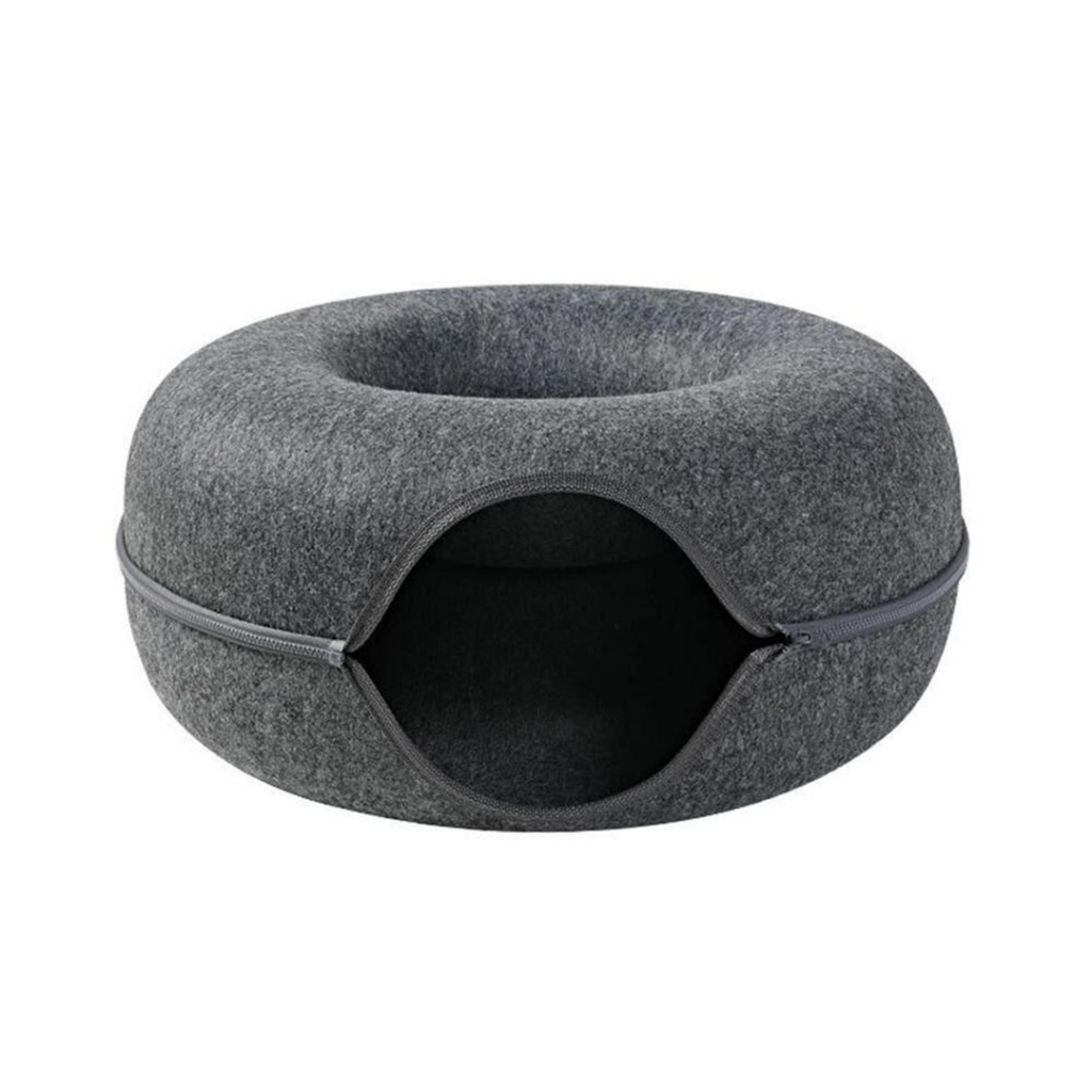 Cama Túnel Gato Interativa Donut Pet Brinquedo Caminha Felino Casa Casinha
