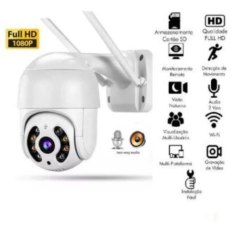 CAMERA DE SEGURANÇA SMART WIFI ICSEE FULL HD - A8 1080P Prova D'água