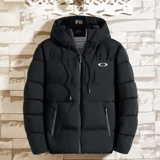 Casaco De Algodão Espesso De Inverno Para Homens Novo Com Capuz