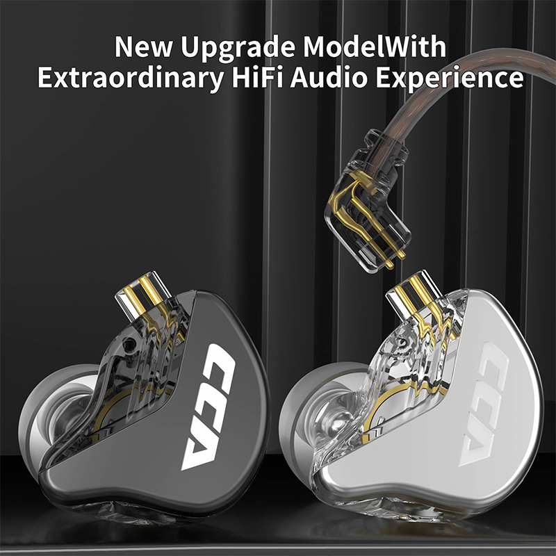 CCA CRA Fones De Ouvido Pendurados Na Orelha Com Fone HiFi Monitor Noice Cancelando Gamer Esportivo KZ ZEX Pro NRA CA4