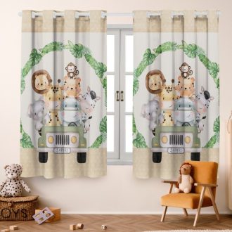 Cortina Baby Infantil 2.00L x 1.50A (Decoração, Janela, Bebê, Quarto, Menina, Menino)