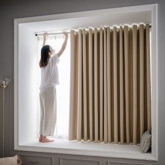 Cortina Roma 200 x 140 Corta Luz Decoração Sala Quarto Com Ilhós Escritório Recepção Com Bainha