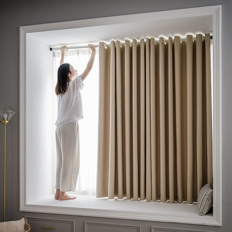 Cortina Roma 200 x 140 Corta Luz Decoração Sala Quarto Com Ilhós Escritório Recepção Com Bainha