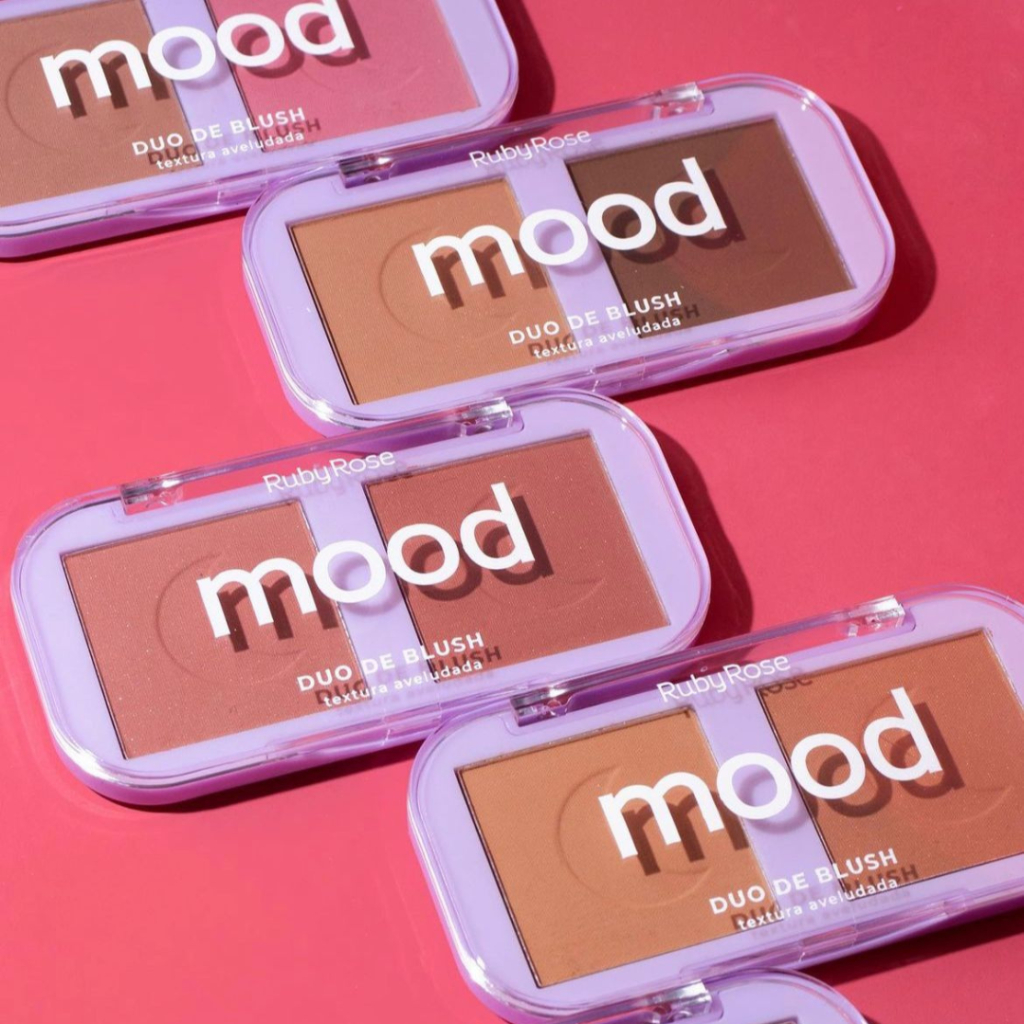Duo Blush Textura Aveludada Feels Mood - Ruby Rose / WX Beleza
