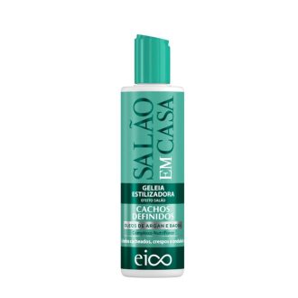 Eico Geleia Estilizadora Finalizadora Day After Salão em Casa Cachos Definidos Óleo Argan e Baobá 200ml