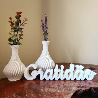 Enfeite Gratidão Decoração para Sala Mesa