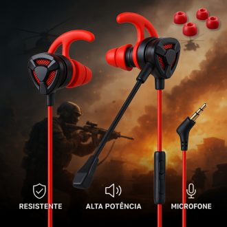 Fone ouvido Gamer Com Microfone headset Gamer Ps4 Xbox Celular PC