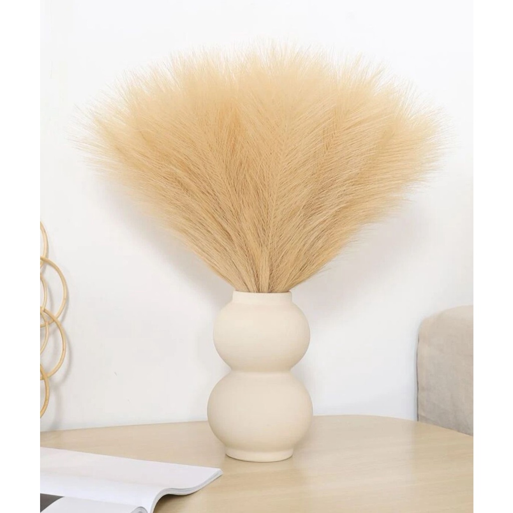 Haste de Capim dos Pampas Artificial Para Decoração Arranjos