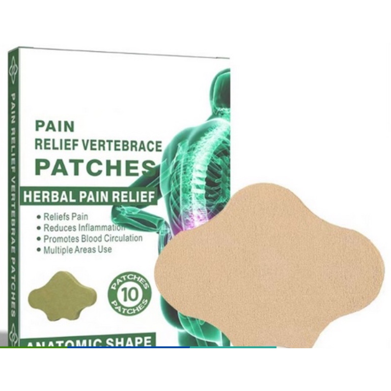 Kit 10 Adesivos Terapéuticos Para Alivio De Dor No espinha lombar 100% Natural Conheça o Adesivo para dores nas costas