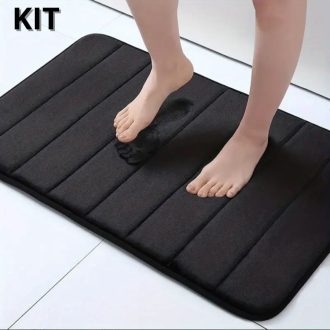 Kit 2 4 ou 6 Tapetes Soft para Banheiro, Sala e Quarto com Diversas Cores