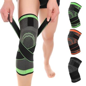 KIT 2 PCS Joelheira Esportiva Ajustável: Compressão Leve para Corrida Bike Musculação e Academia