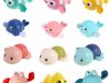 Kit 3 Bichinhos de Banho Brinquedos de Água para Crianças e Bebês Diversão na Piscina e Banheira