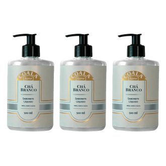 Kit 3 Unidades Sabonete Líquido Chá Branco 500 ml