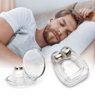 Kit 4 Clipe Dilatador Nasal Anti Ronco Magnético Clip Nasal de Silicone para Ronco e Apnéia do Sono
