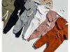 kit 4 Peças ,Body e calca Bebe Menina Menino para inverno manga longa
