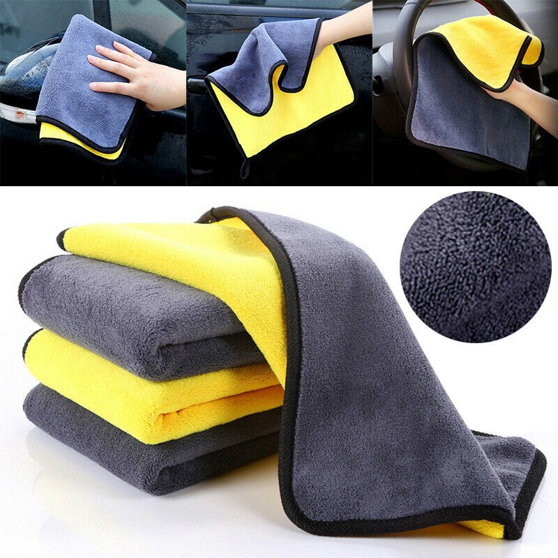 kit 4 Toalha Pano De Microfibra Lavagem polimento De Carro Uso Geral limpeza 30*40 cm