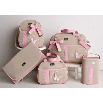 Kit Bolsa Maternidade Menino/Menina Mala de Luxo Térmica Impermeável Luender Baby