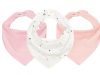 Kit C/3 Babador Bandana de Bebê 100% Algodão 23cm x 18cm Batistela Baby - Sortidas