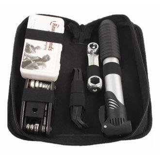 Kit de Ferramentas para Bicicleta - Reparo de Pneu, Bomba de Ar e Bolsa para o Quadro