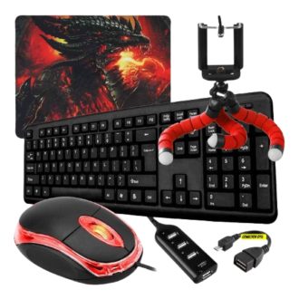 Kit Gamer Completo Mobilador Teclado Mouse Free Fire