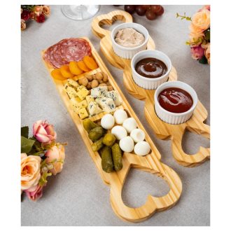 Kit para Molhos com Trio de Ramequin de Porcelana Branca